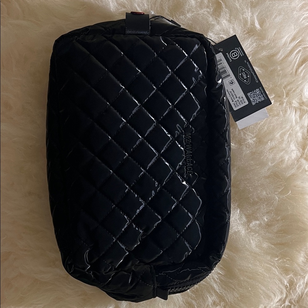MZ Wallace Black Metro Cosmetic Bag - Black Liquid